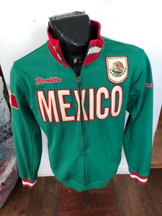 Mens Medium Mondetta Soccer Football Futbol Zip Front Jacket Mexico