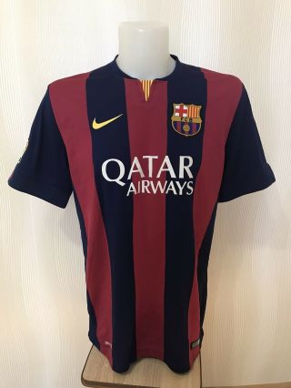 Fc Barcelona 2014/2015 Home Size Xl Nike Barca Football Shirt Jersey Maillot Fcb