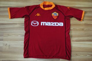 As Roma Italy Serie A 2002 - 2003 Home Football Shirt Kappa Maglia Jersey Small