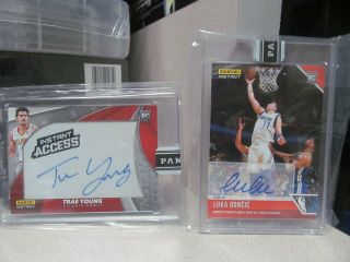 2019 - 20 Panini Instant Rookie Luka Doncic Auto /5 And Trae Young Auto Patch /10
