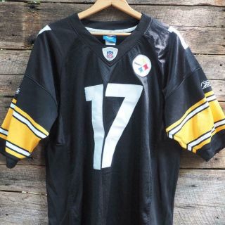 Reebok Pittsburgh Steelers Jersey Mike Wallace 17 Authentic Nfl Size 50