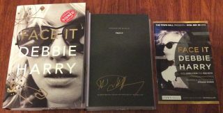 Debbie Harry Signed Face It Book Town Hall Nyc 9/30,  Program Blondie Shayla