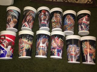 1992 Usa Olympic Basketball Dream Team Mcdonalds Collector Cup Set