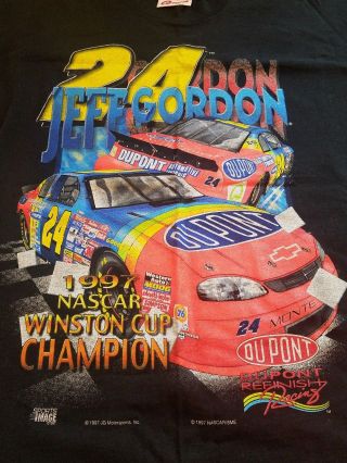 Jeff Gordon Vintage 1997 Mens Shirt Size Xl Nascar Chase Winston Cup Champion
