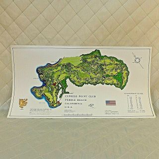 Cypress Point Club Pebble Beach Survey Map 1968 Izatt Uk Golf Design Services