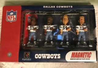 Forever Collectibles Nfl Dallas Cowboys Magnetic Mini Bobble Heads Set