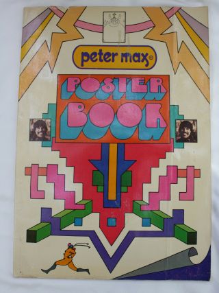 1970 Peter Max Poster Book.  24 Posters.  2nd Ed Pre - Production