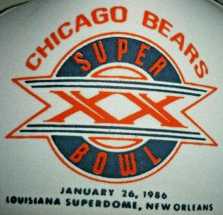 Vtg Chicago Bears Bowl XX 1986 Orleans Mess Trucker Hat,  Baseball Cap 2