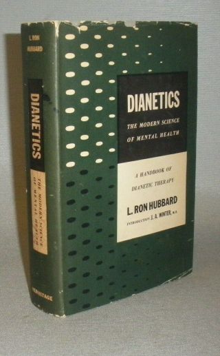 Dianetics By L.  Ron Hubbard - 1st Edition / 5th Printing - With Dust Jacket - 1950