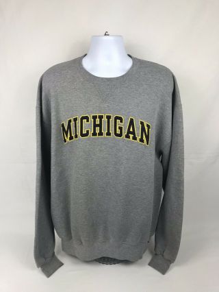 Vtg 90’s Russell Athletic Michigan Wolverines Crewneck Sweatshirt Size Xlt Tall