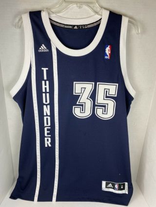 Nba - Kevin Durant 35 Oklahoma City Thunder Adidas Jersey - Mens Medium - Blue