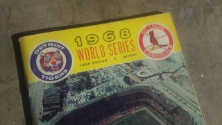 1968 World Series Program Detroit Tigers St Louis Cardinals Tiger Stadium