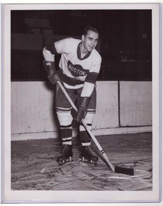 Guy Gareau Type 1 1948 - 49 Boston Olympics Hockey 8x10 Photo Qhl