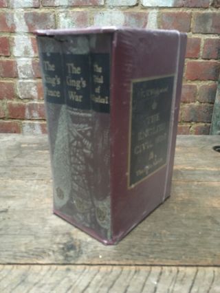 Folio Society The English Civil War C.  V.  Wedgwood 3 Volumes Kings Peace/charles 1