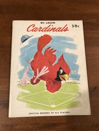 1958 St.  Louis Cardinals Yearbook Stan Musial Boyer Flood Gibson Vg