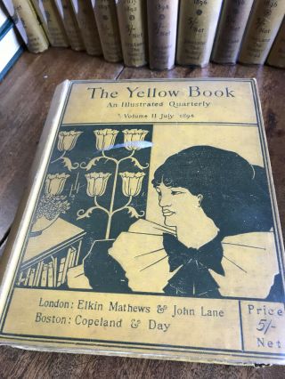 The Yellow Book Vol 2 Pub.  John Lane 1894 Paint Smear To Cover
