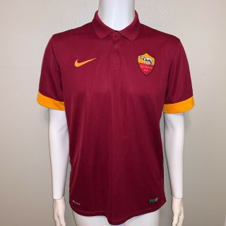 As Roma Nike Authentic 2014/15 Home Soccer Football Jersey Men 