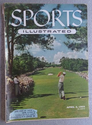 April 4,  1955 Sports Illustrated (ben Hogan Golf Cover) The Masters In Color