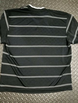 Vintage Vtg 90s Nike Soccer Jersey Xl Black Striped Shirt Futbol Rugby White Tag