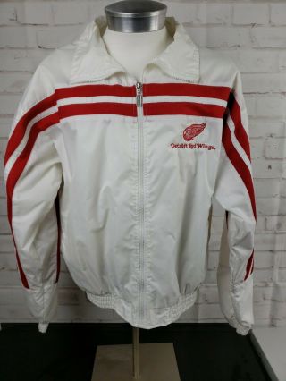Vintage L Detroit Red Wings Training Camp Jacket Windbreaker Holloway