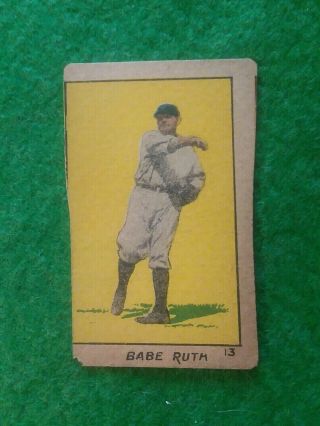 1920s Penny Candy Baseball Strip Card Babe Ruth Ny Yankees