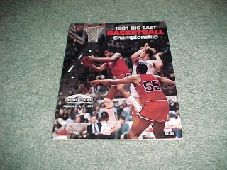 1981 Big East Tournament Championship Basketball Program Syracuse Orangemen
