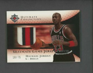 2005 - 06 Ud Ultimate Michael Jordan Bulls Hof Gu 3 - Color Patch 10/75