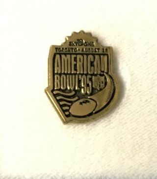 1995 NFL American Bowl Press Pin Skydome Toronto Football Buffalo Bills Cow Boys 3