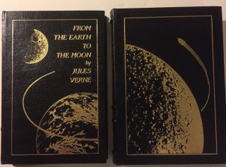 Easton Press Earth To The Moon And Around The Moon H.  G.  Wells
