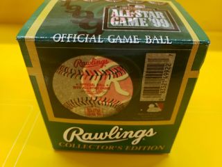 1999 Mlb All - Star Game Official Baseball Box - Fenway Park Red Sox