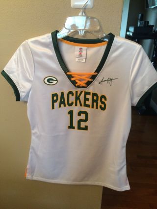 Nfl Green Bay Packers 12 Aaron Rodgers Women’s Jersey White Size Small Fit