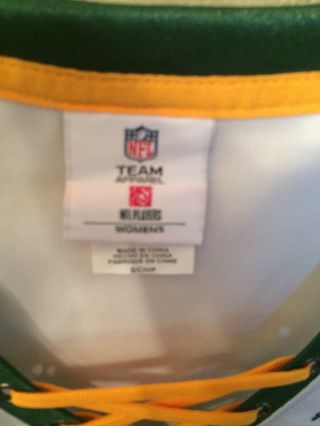 NFL Green Bay Packers 12 Aaron Rodgers Women’s Jersey White Size Small Fit 3