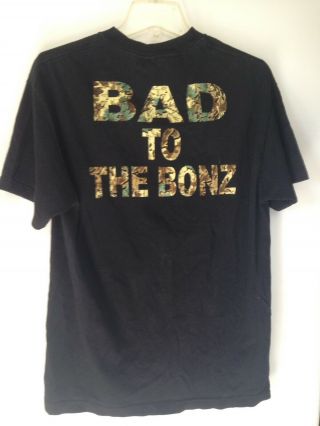 1990 ' s Stone Cold Steve Austin WWF Bad to the Bonz T Shirt Sz L 3