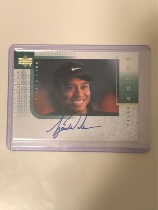 2001 Tiger Woods Upper Deck Players Ink Rookie Autograph 