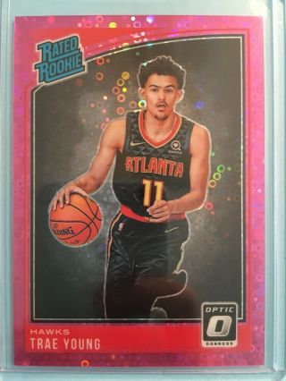 2018 - 19 Trae Young Optic Prizm Rookie Pink Fast Break Refractpr 07/20 Wow