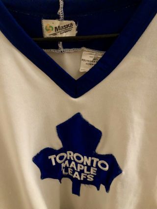 VTG CCM Toronto Maple Leafs NHL Hockey Jersey Mens Large Maska Air - Knit Sweater 2