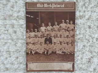 1922 York Giants John Mcgraw Team York Times Mid - Week Pictorial