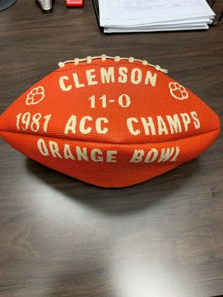 Clemson 1981 Acc Champs Orange Bowl Football