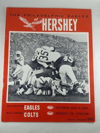 Vtg 1964 Baltimore Colts Vs Philadelphia Eagles Official Nfl Football Program
