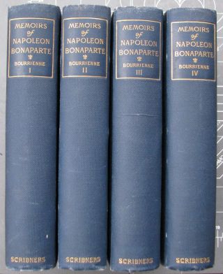 Memoirs Of Napoleon Bonaparte,  1891,  Bourrienne/phipps,  4 Vols,