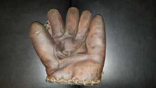 1920s Victor Wright And Ditson Baseball Glove