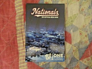 2019 Washington Nationals Media Guide Yearbook World Series Program Press Book