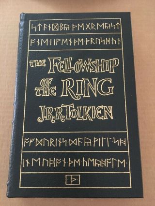 Easton Press : J.  R.  R.  Tolkien / The Fellowship Of The Ring (with Map)