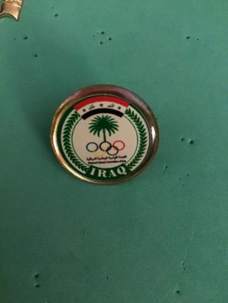 Beijing 2008 Olympics Iraq Noc Olympic Committee Pin Domed