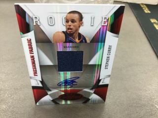 2009 - 10 Certified Stephen Curry Auto Patch Rookie Mirror Red /100