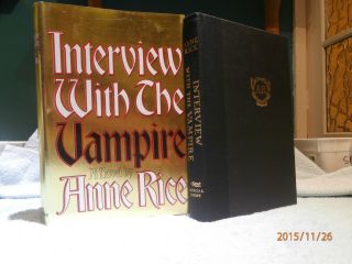 Anne Rice Interview With The Vampire 1st Ed Later Printing U.  S.  A Hb Vgc