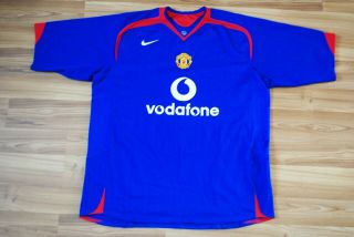 Manchester United 2006 - 2007 Third Football Shirt Jersey Vintage Vodafone Xxl