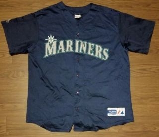 Majestic Seattle Mariners Ken Griffey Jr Baseball Jersey Extra Large Xl