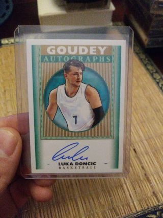 2019 Upper Deck Goodwin Champions Goudey Luka Doncic Rc Auto Ssp 1/58,  000 Packs