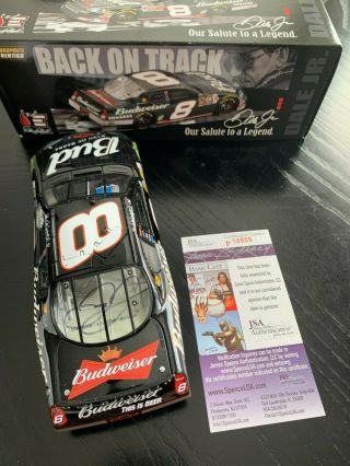 Dale Earnhardt Jr.  Signed Back In Black 1/24th Car With Jsa Authenticity